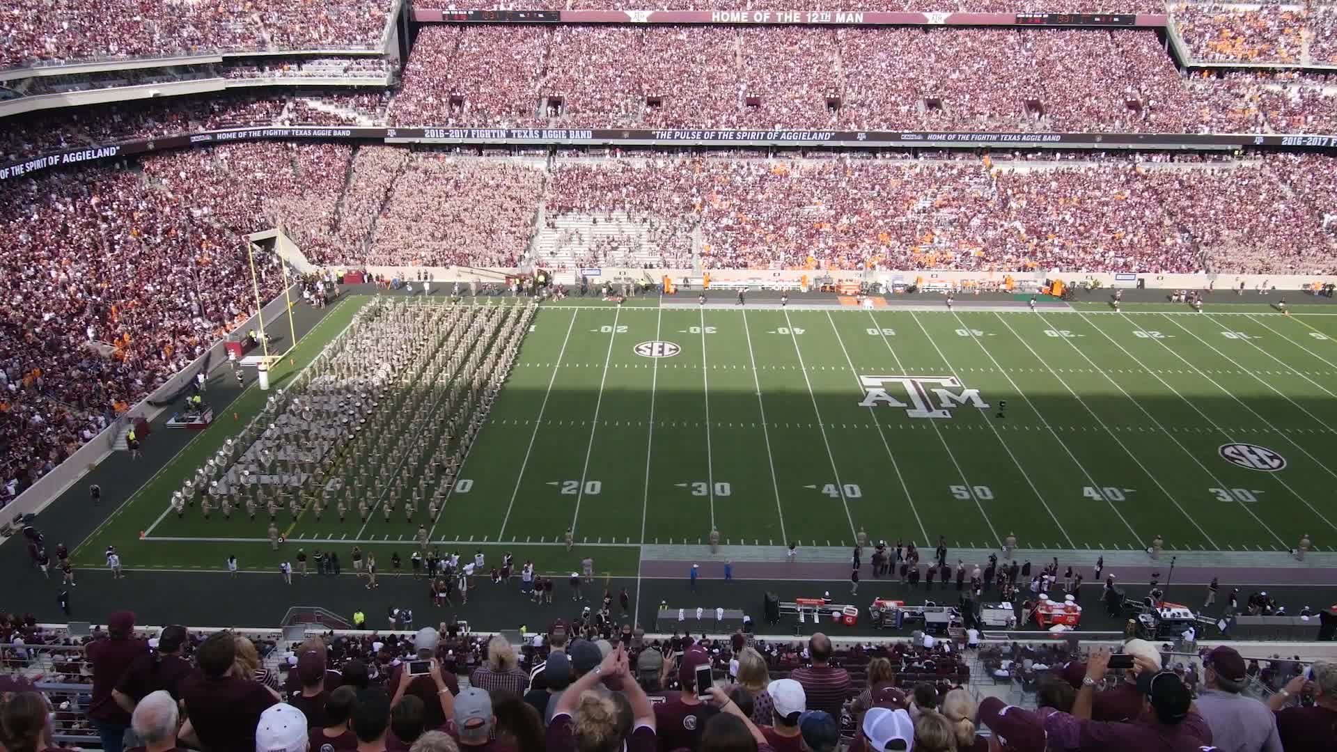 2016 TAMU vs Tennessee Halftime Drill