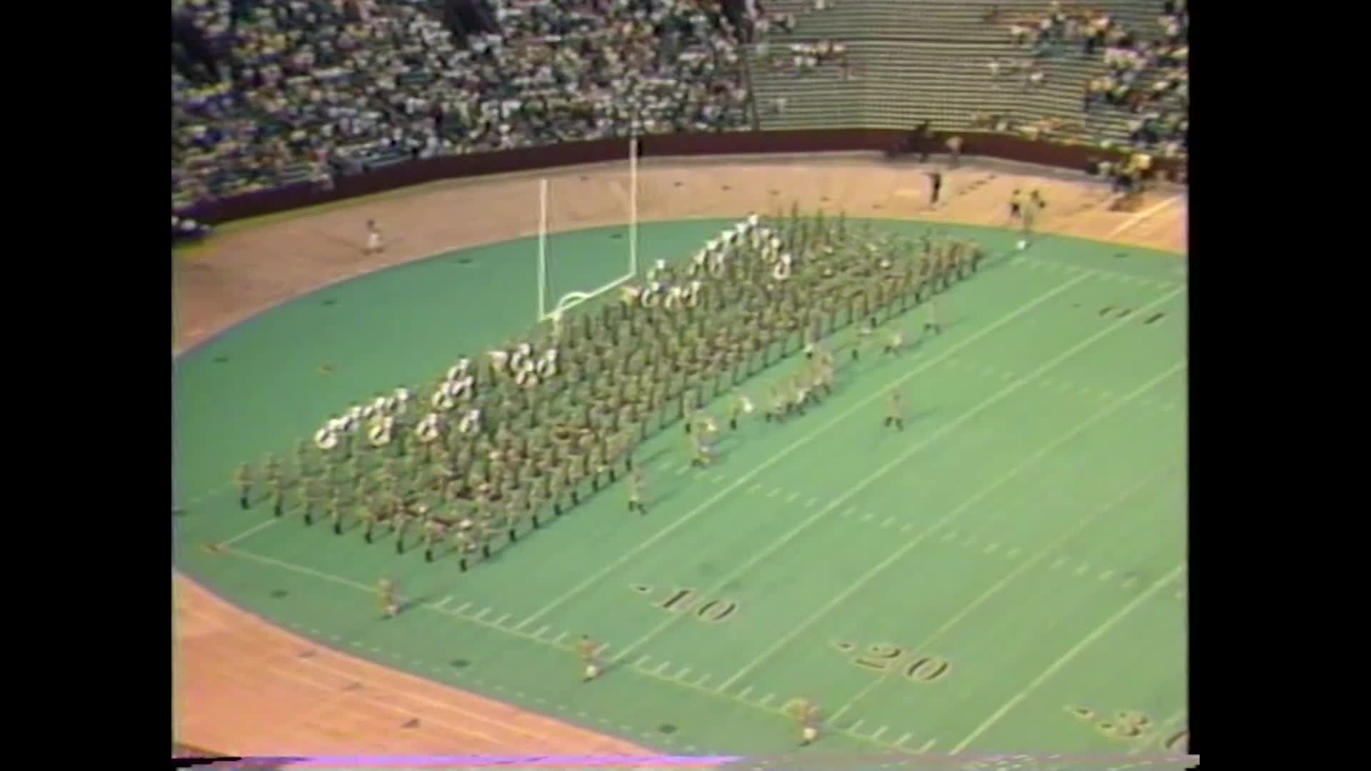 1986 TAMU vs Southern Miss Halftime Drill