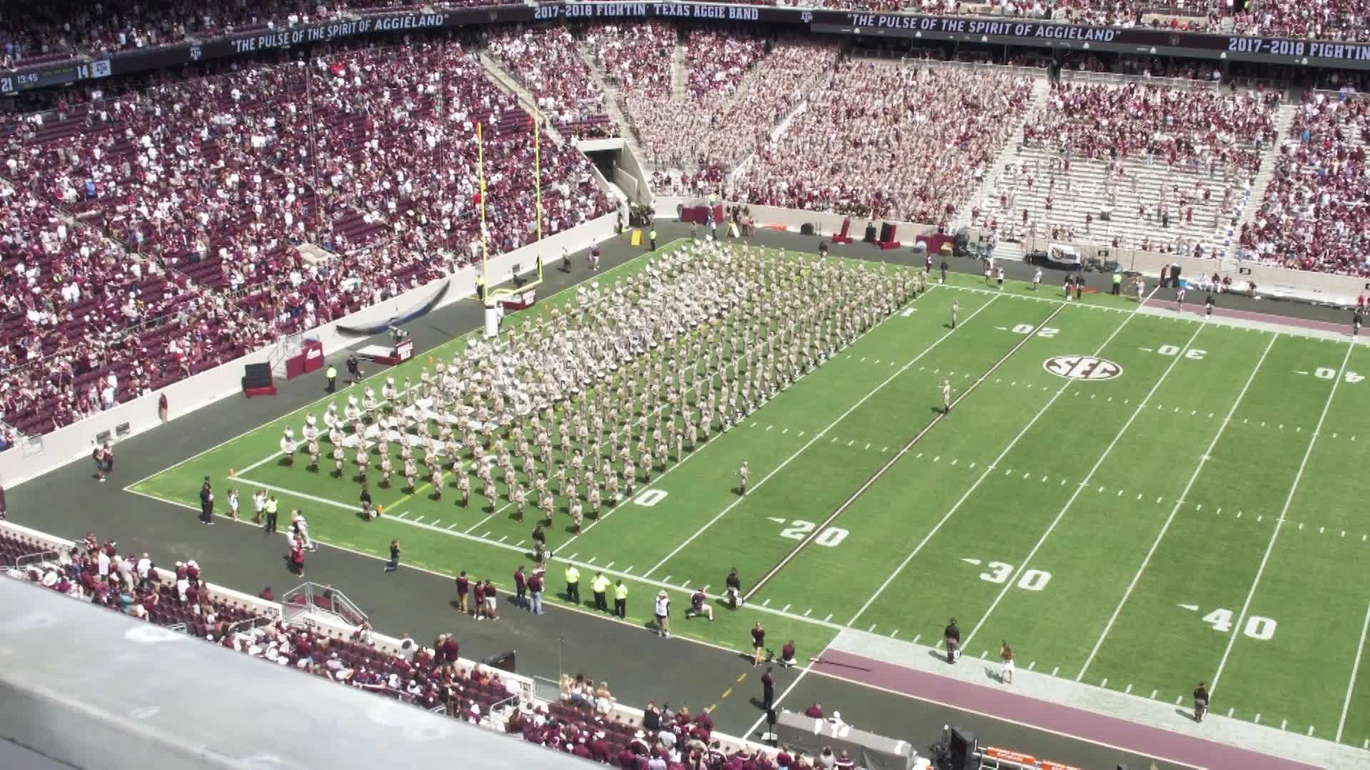 2017 TAMU vs ULL Halftime Drill 