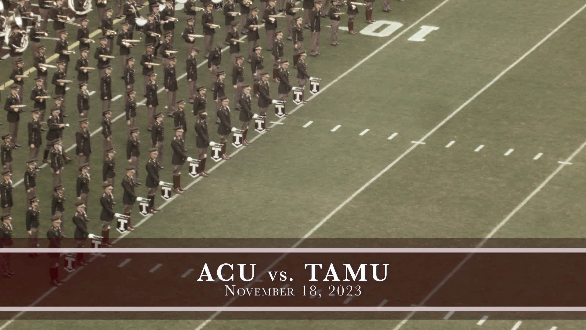 ACU vs TAMU Halftime Drill 2023