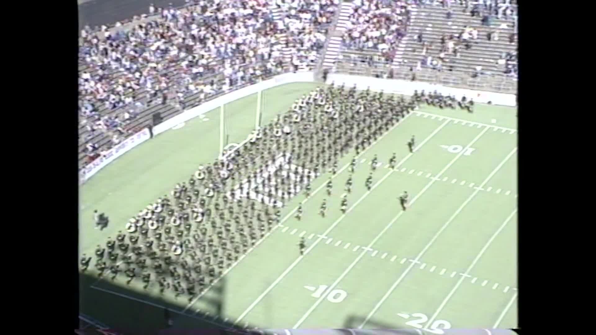 1987 TAMU vs TCU Halftime Drill