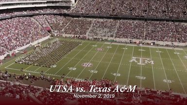 TAMU vs UTSA Halftime Drill 2019