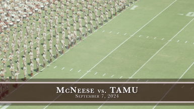 TAMU vs McNeese Halftime Drill 2024