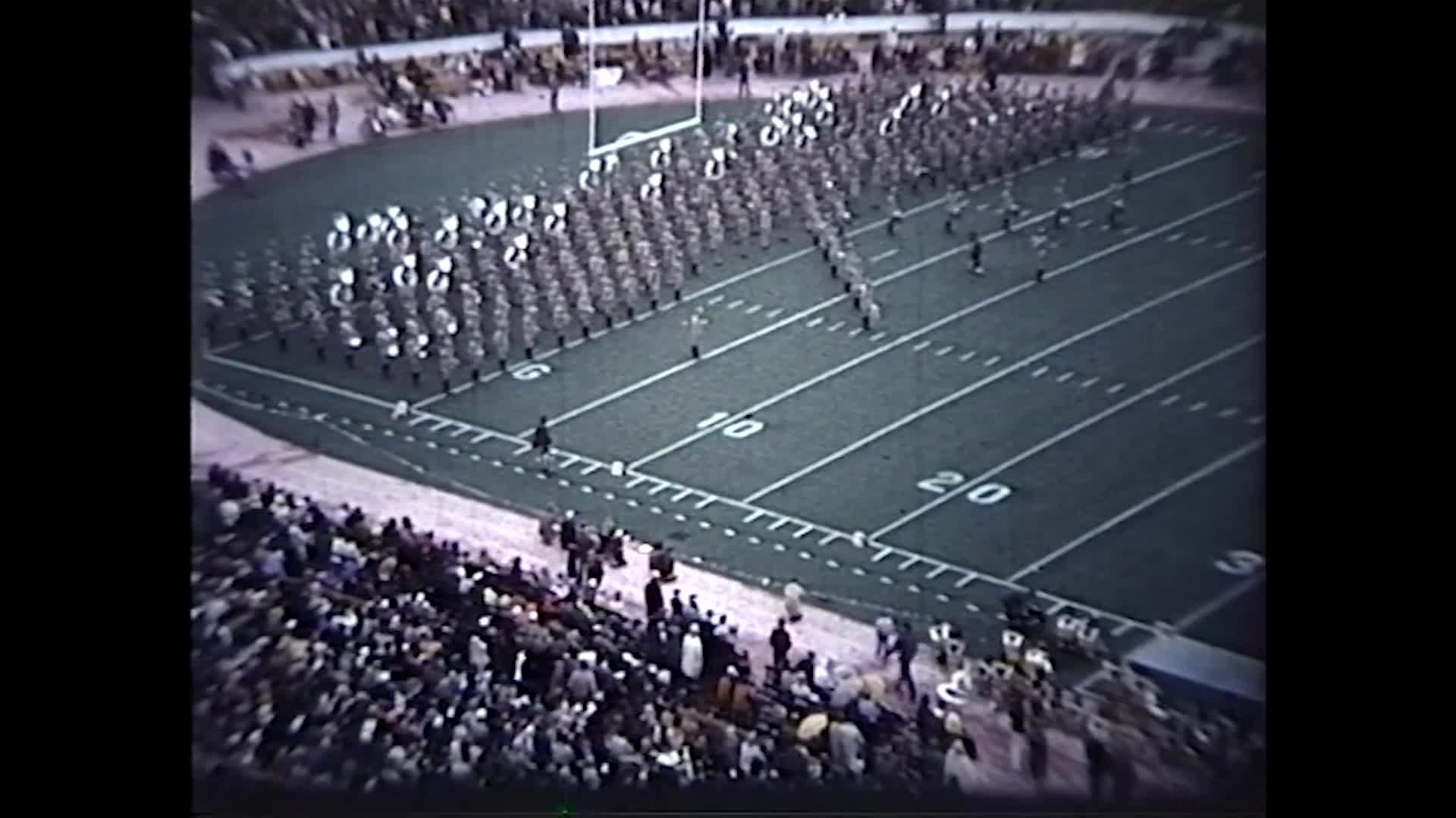 1976 TAMU vs Baylor Halftime Drill