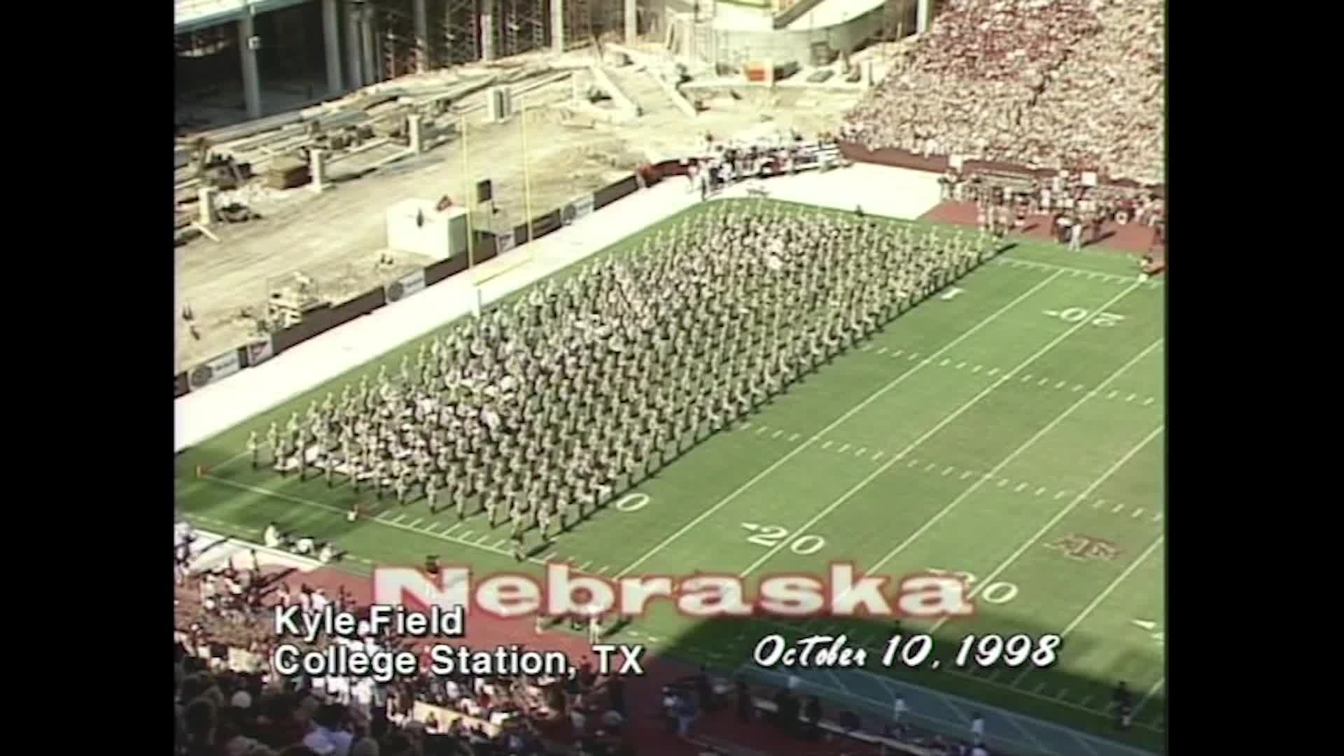 1998 TAMU vs Nebraska Halftime Drill