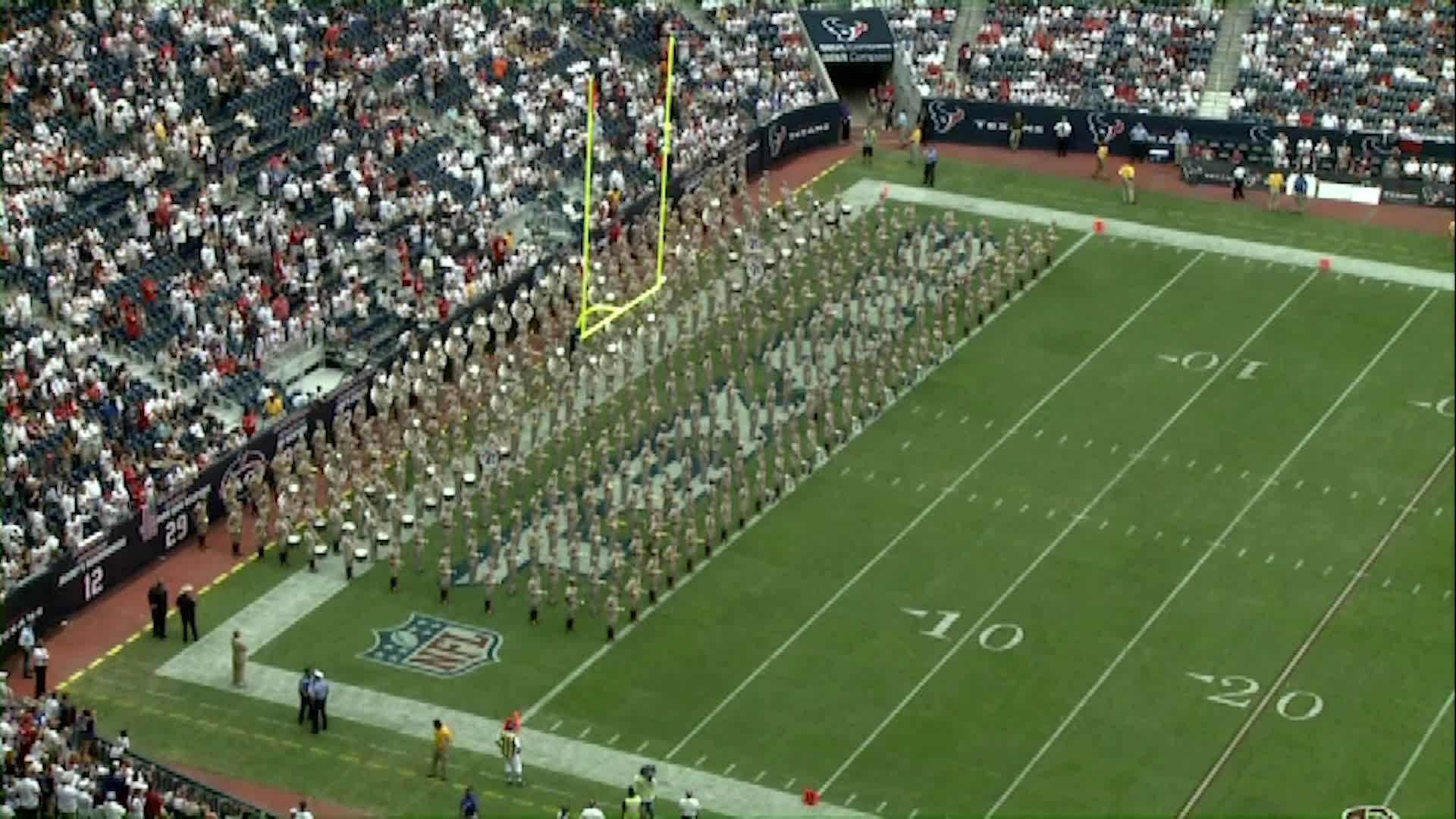 2011 Houston Texans vs Colts Halftime Drill