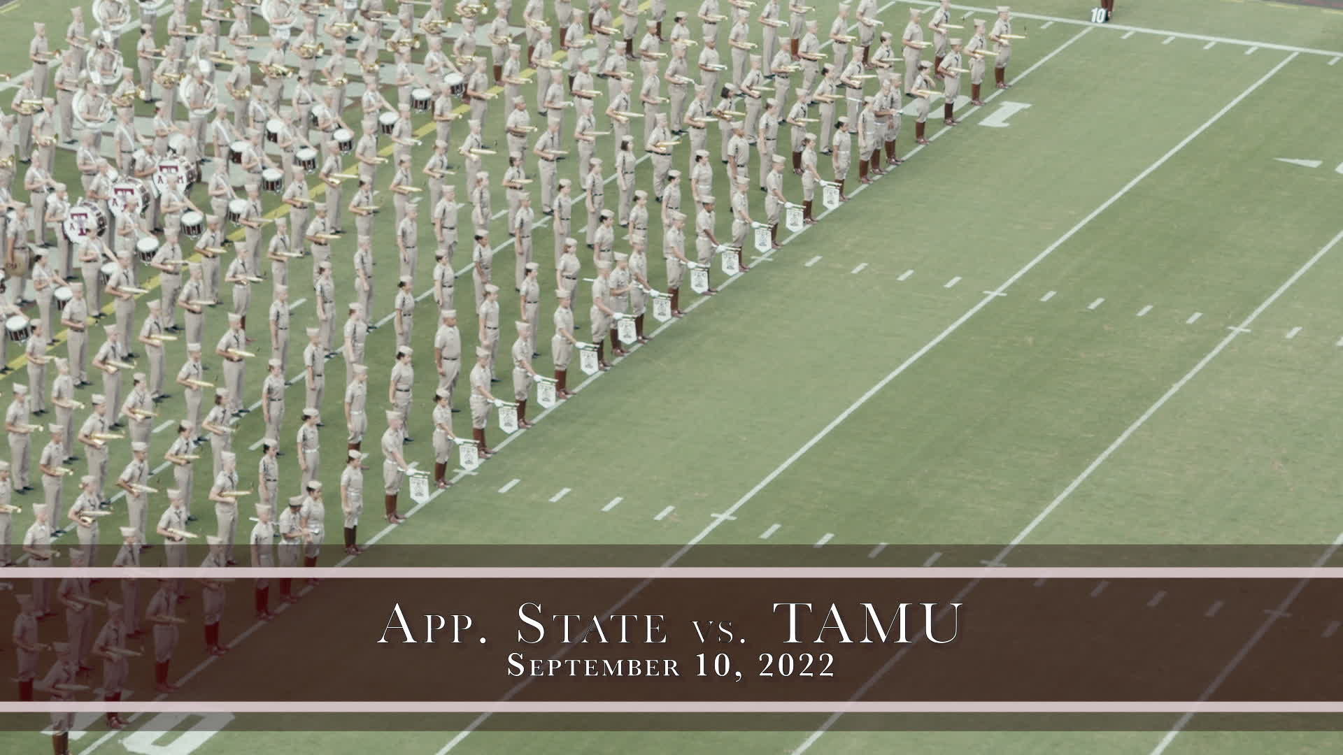 2022 TAMU vs App State Halftime Drill 