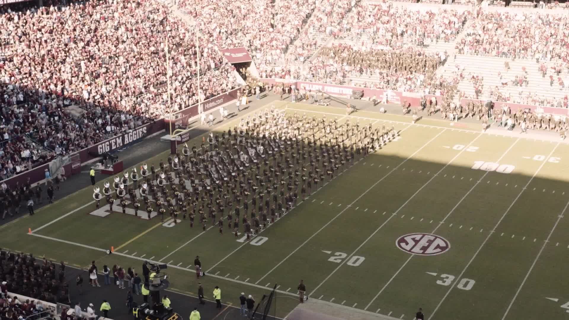 Auburn vs TAMU Halftime Drill '21