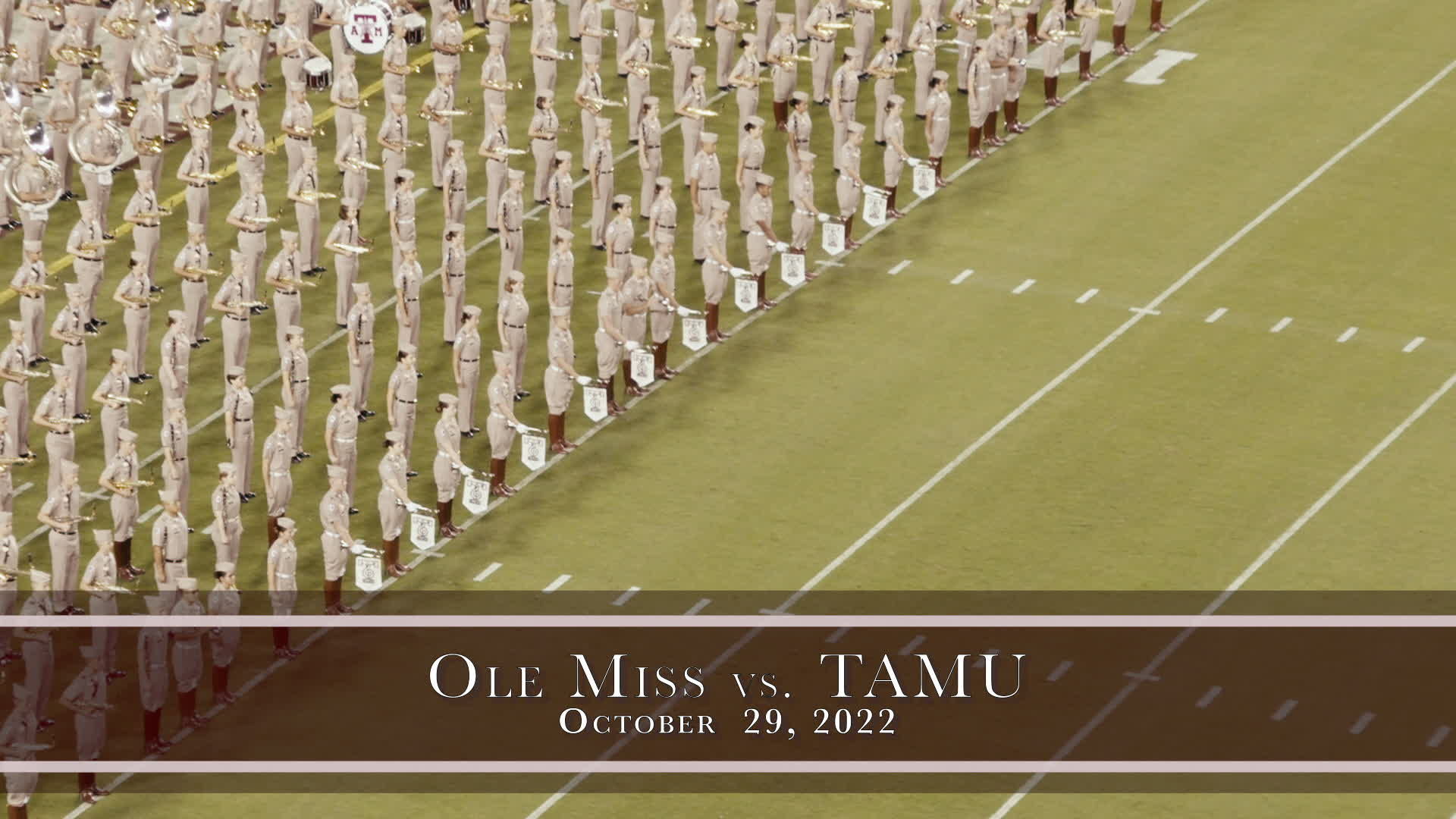 TAMU vs Ole Miss Halftime Drill 2022