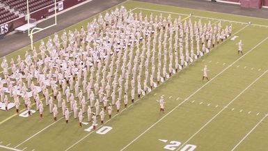 Texas A&M vs Ole Miss. Halftime Drill '20