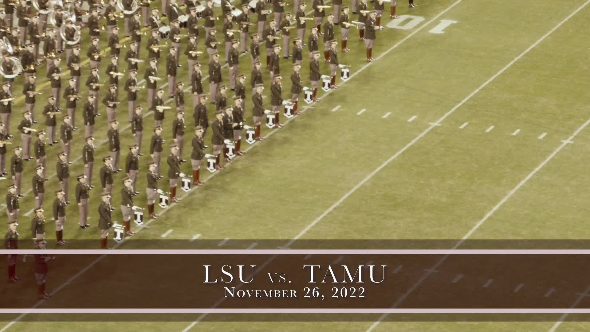 TAMU vs LSU Halftime Drill 2022