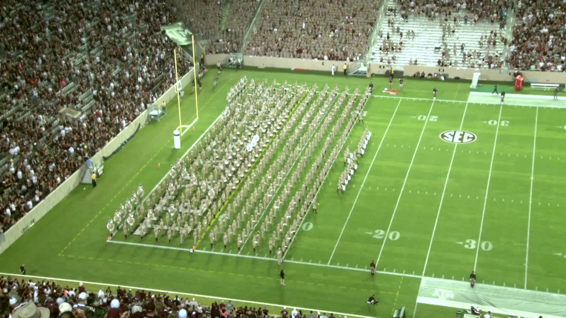 2014 TAMU vs Lamar Halftime Drill