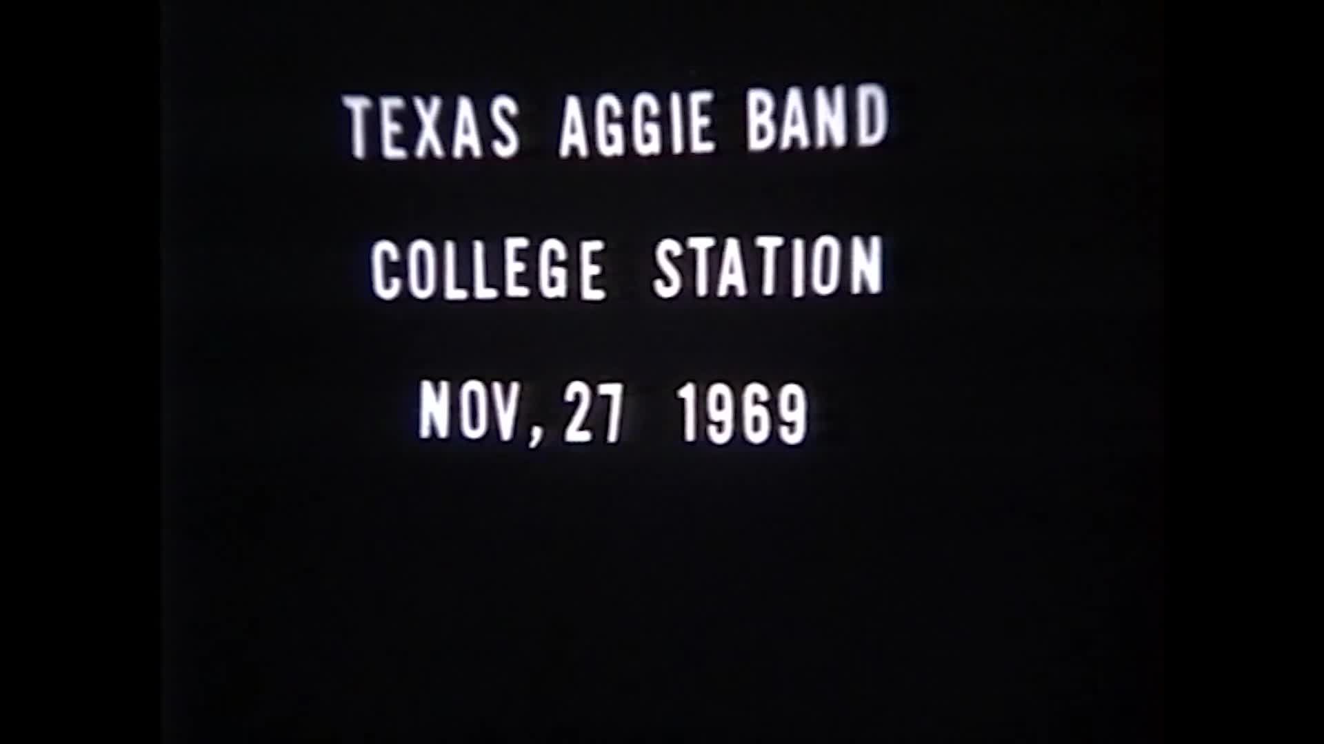 1969 TAMU vs Texas Halftime Drill