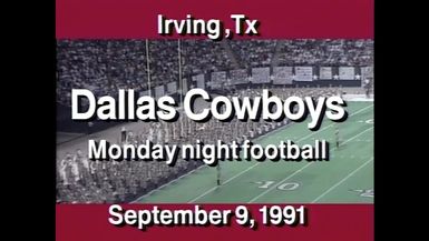 1991 Dallas Cowboys Halftime Drill 9.9.91