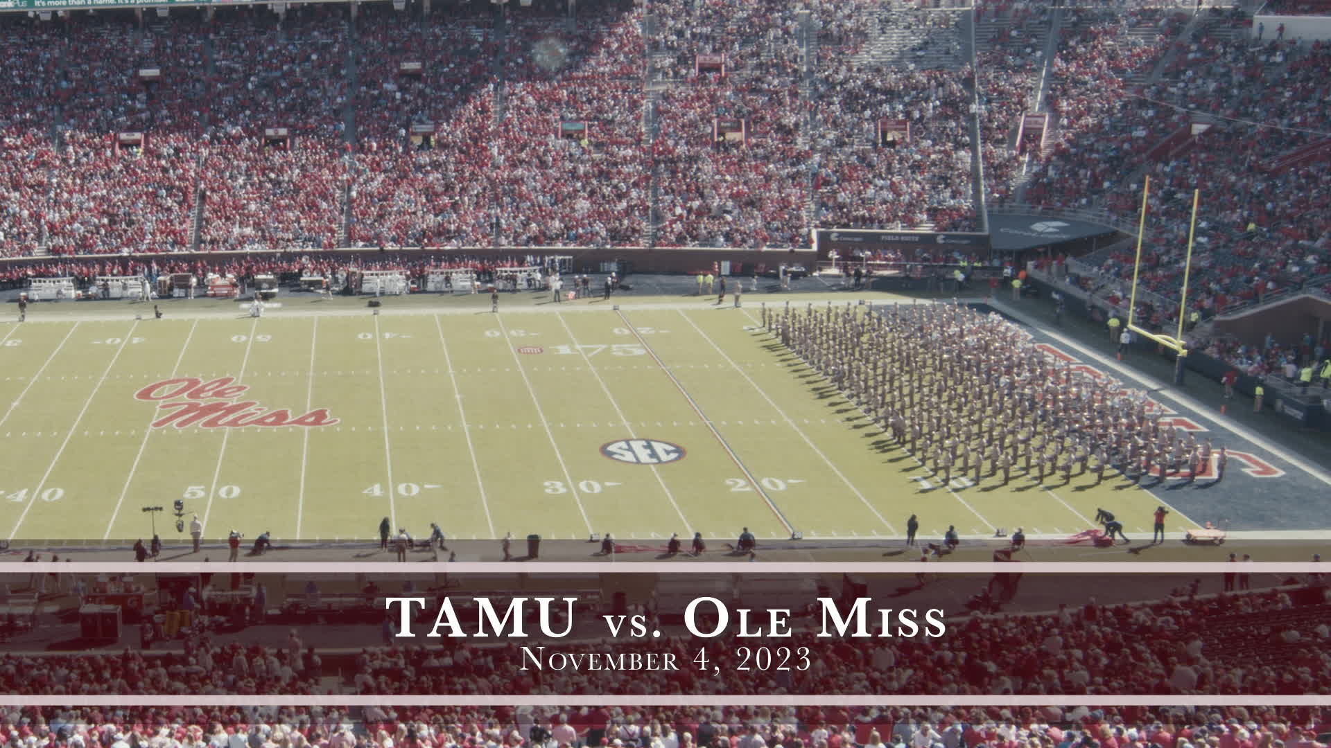 TAMU vs Ole Miss Halftime Drill 2023