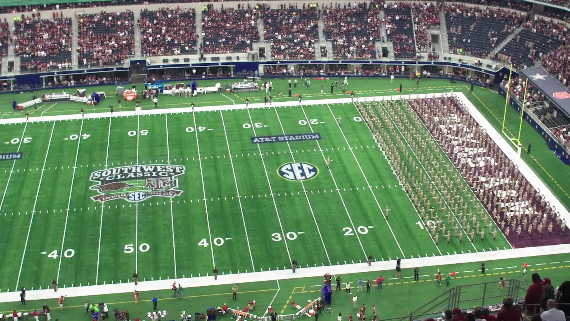 2017 TAMU vs Arkansas Halftime Drill