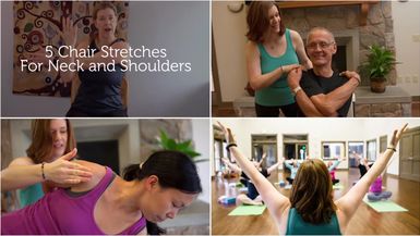 Neck and Shoulder Chair Stretches