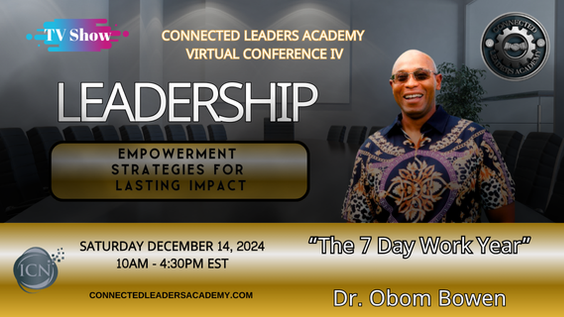 The 7 Day Work Year - Dr. Obom Bowen