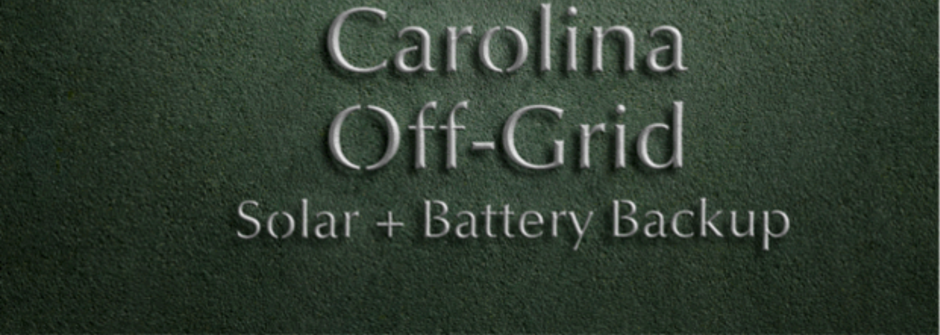 Carolina Off Grid channel