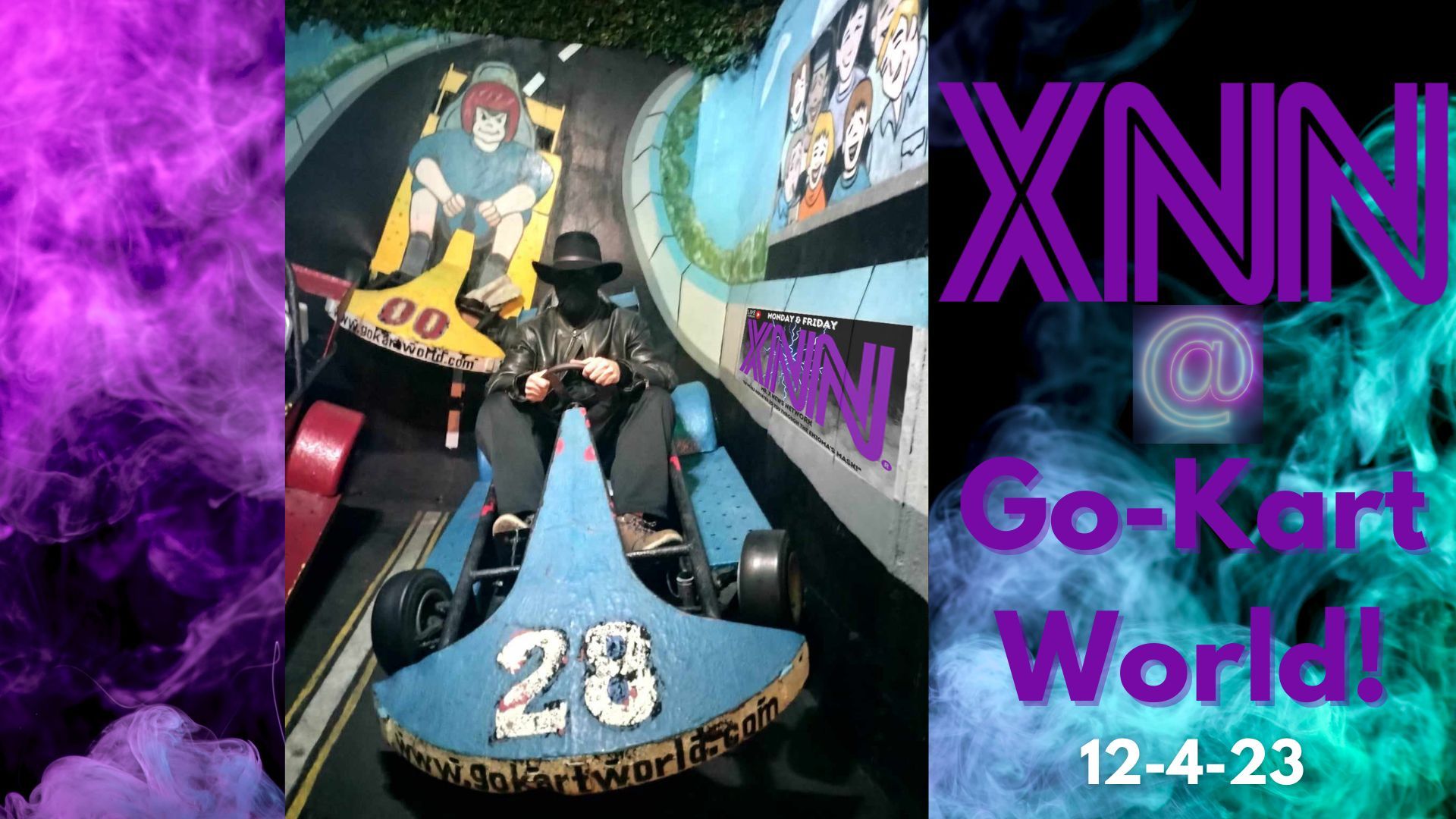 Mr. X News Network Goes 2 Go-Kart World (12-4-23)