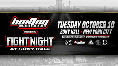 Boxing Insider Fight Night - October 10, 2023