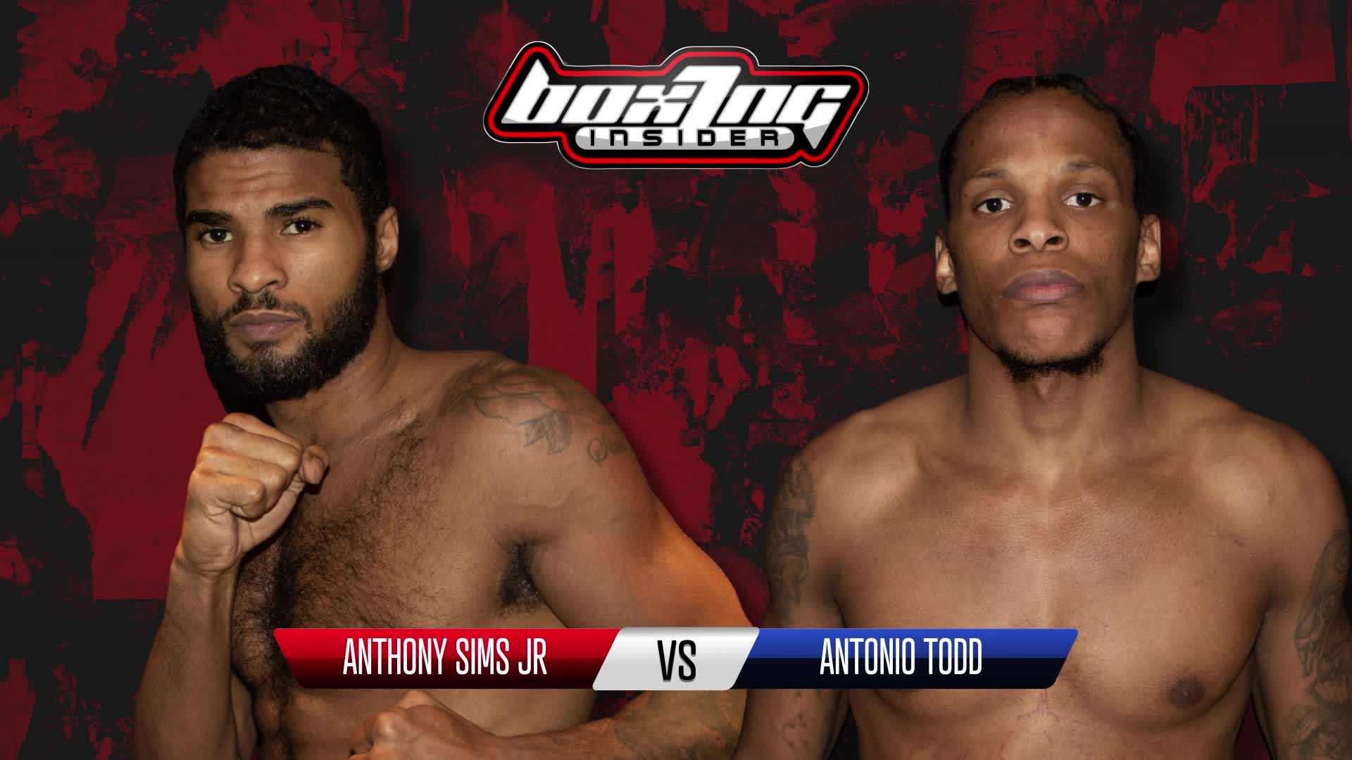 Anthony Sims Vs Antonio Todd