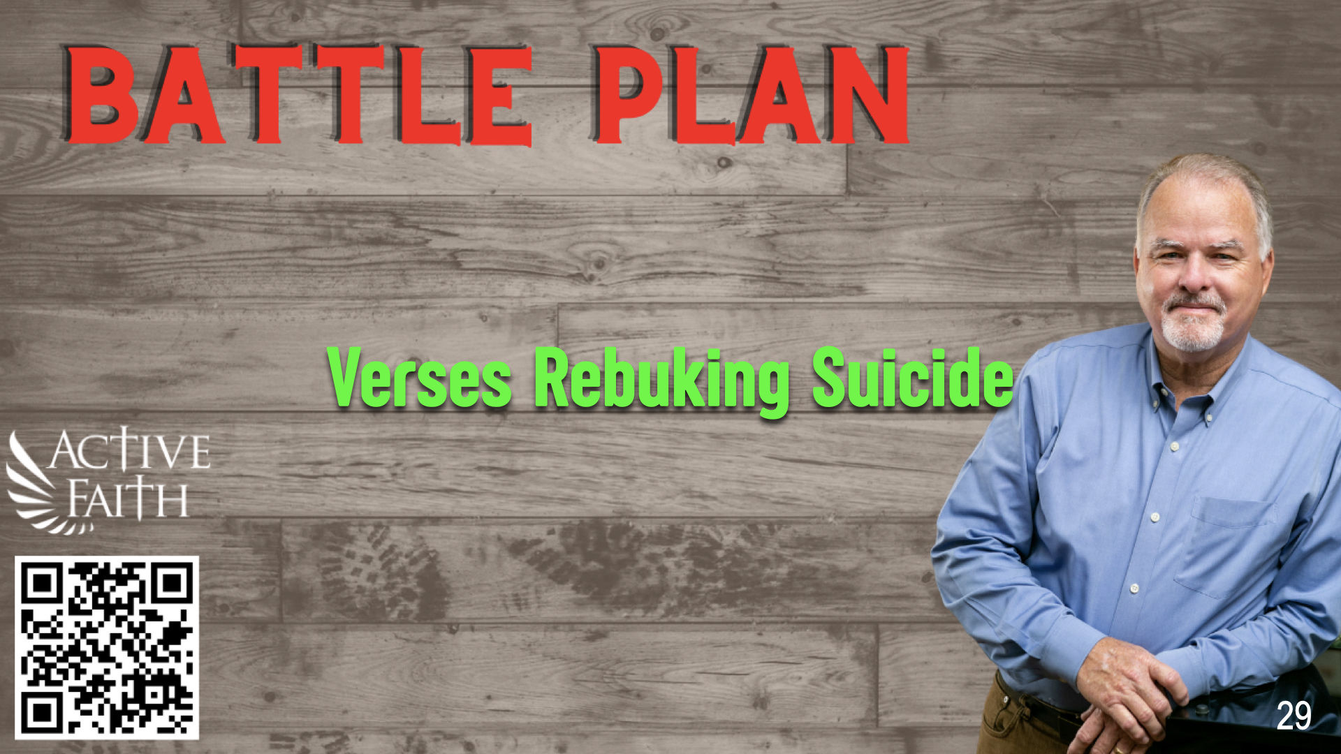 BLP029-Verses Rebuking Suicide - Battleplan