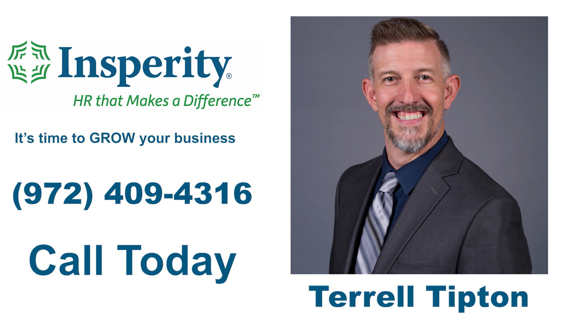 Ad for Irving-Insperity HR - Terrell Tipton