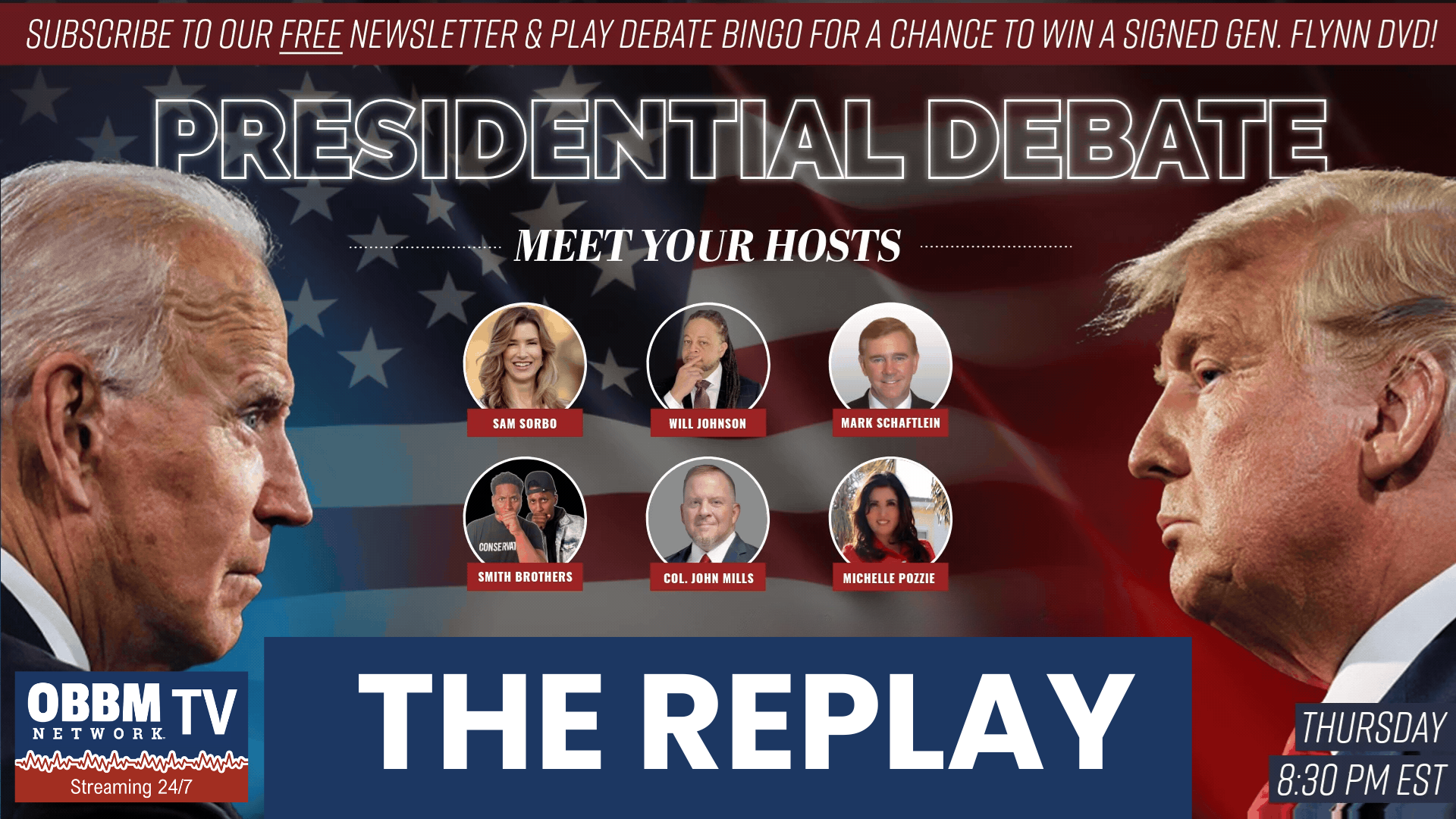 Replay of the Presidential Debate plus live analysis