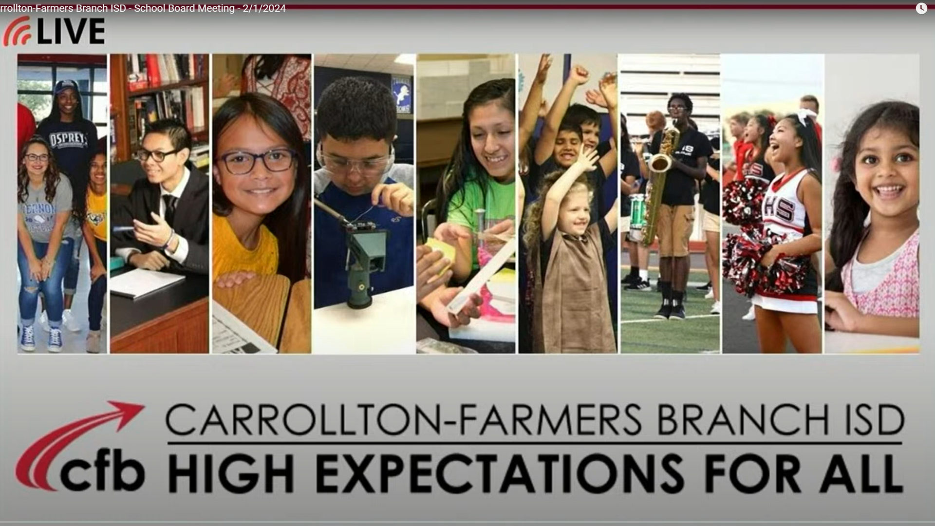 Carrollton-Farmers Branch ISD-020124 - School Board Meeting